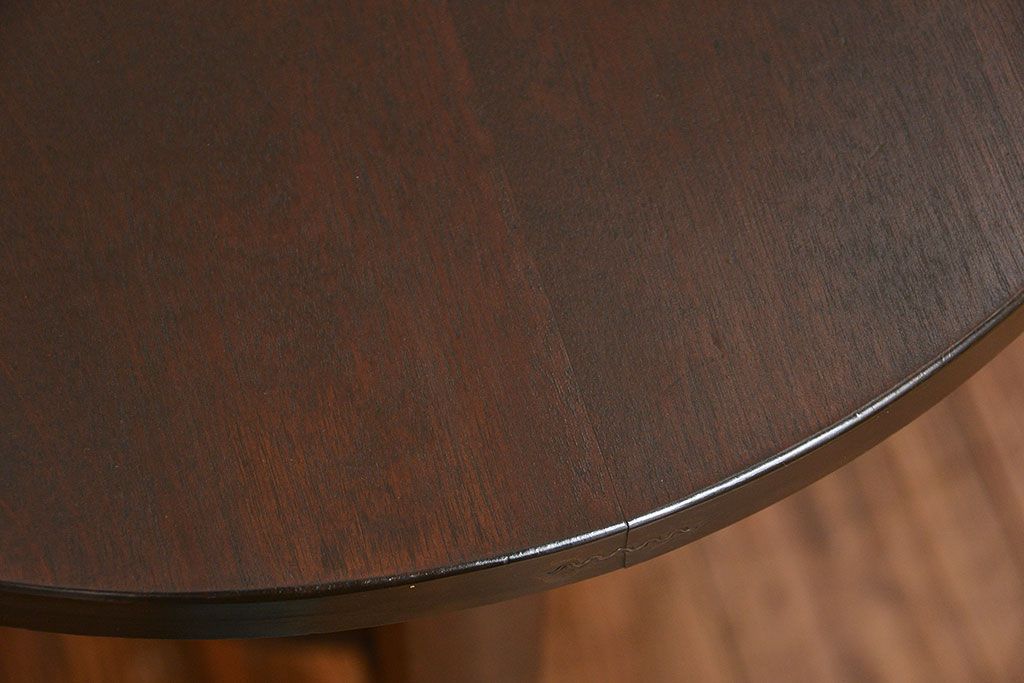 レトロ家具　昭和レトロ かわいいデザイン!上質なラウンドテーブル(カフェテーブル、コーヒーテーブル、サイドテーブル、センターテーブル)