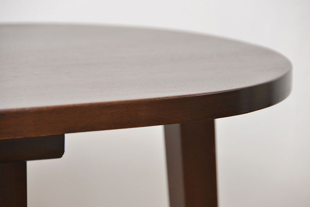 レトロ家具　昭和レトロ かわいいデザイン!上質なラウンドテーブル(カフェテーブル、コーヒーテーブル、サイドテーブル、センターテーブル)