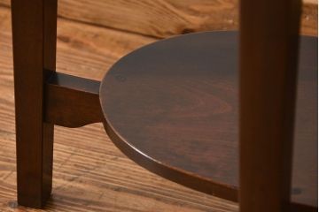 レトロ家具　昭和レトロ かわいいデザイン!上質なラウンドテーブル(カフェテーブル、コーヒーテーブル、サイドテーブル、センターテーブル)