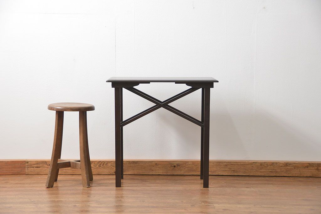 アンティーク家具　アンティーク ヤマハ製(山葉) 組み立て式テーブル(机、折り畳みテーブル)