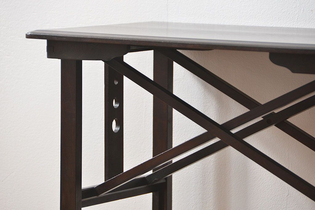 アンティーク家具　アンティーク ヤマハ製(山葉) 組み立て式テーブル(机、折り畳みテーブル)