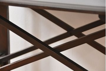 アンティーク家具　アンティーク ヤマハ製(山葉) 組み立て式テーブル(机、折り畳みテーブル)