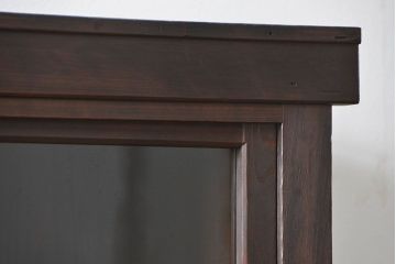 アンティーク家具　古民具・骨董 シンプルな四尺関西収納棚(水屋箪笥、ガラスケース、飾り棚)