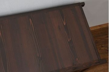 アンティーク家具　古民具・骨董 シンプルな四尺関西収納棚(水屋箪笥、ガラスケース、飾り棚)