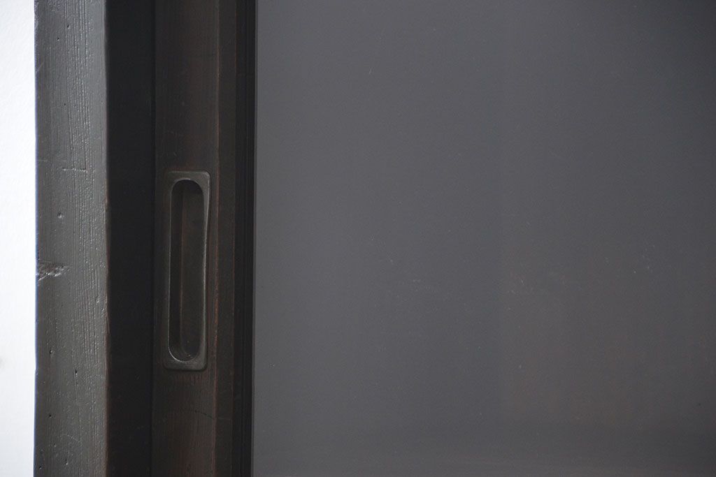 アンティーク家具　古民具・骨董　シックな15杯引き出し収納棚(ガラスケース、飾り棚、百味箪笥、薬箪笥)