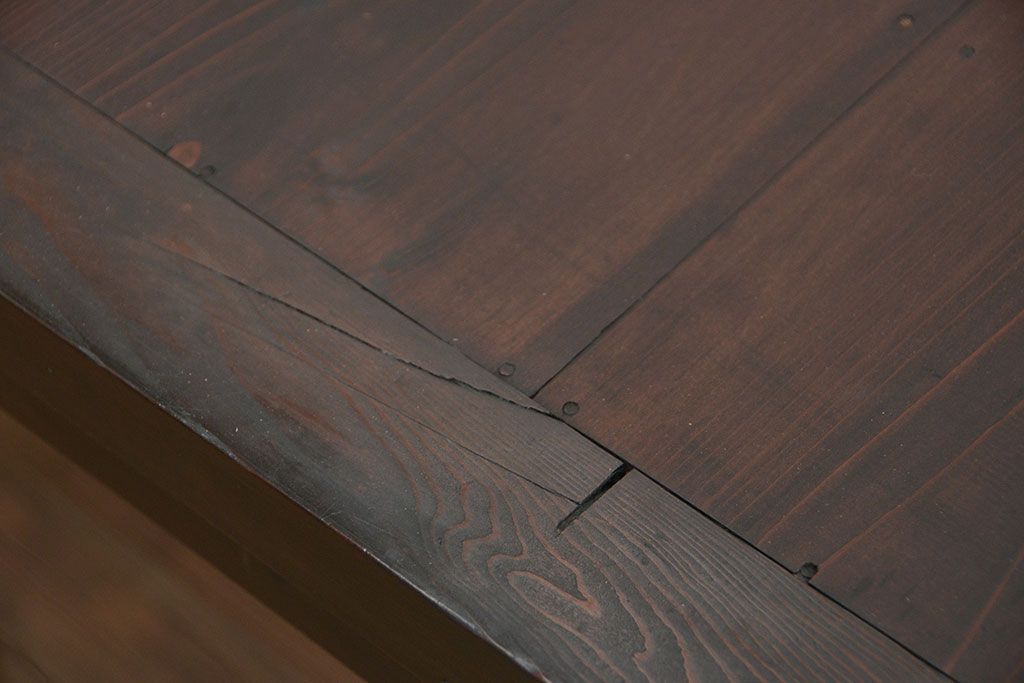 アンティーク家具　古民具・骨董　シックな15杯引き出し収納棚(ガラスケース、飾り棚、百味箪笥、薬箪笥)