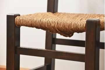 中古 ビンテージ 松本民芸家具 ラッシチェア2脚セット(1) (イス、椅子)