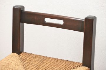 中古 ビンテージ 松本民芸家具 ラッシチェア2脚セット(2) (イス、椅子)
