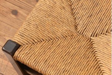 中古 ビンテージ 松本民芸家具 ラッシチェア2脚セット(2) (イス、椅子)