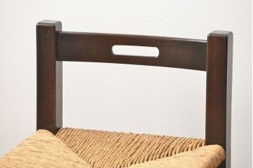 中古 ビンテージ 松本民芸家具 ラッシチェア2脚セット(3) (イス、椅子)