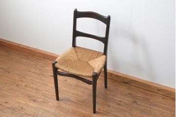 中古 ビンテージ 松本民芸家具 ラッシチェア1脚  定価約74000円(1)(椅子、イス)