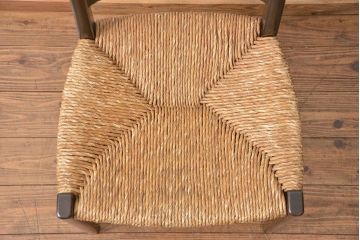 中古 ビンテージ 松本民芸家具 ラッシチェア1脚  定価約74000円(1)(椅子、イス)