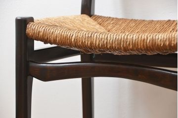 中古 ビンテージ 松本民芸家具 ラッシチェア1脚  定価約74000円(1)(椅子、イス)