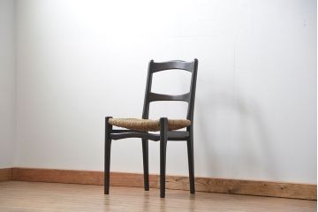 中古 ビンテージ 松本民芸家具 ラッシチェア1脚 定価約74000円(2)(椅子、イス)
