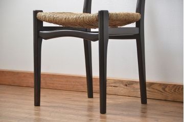 中古 ビンテージ 松本民芸家具 ラッシチェア1脚 定価約74000円(2)(椅子、イス)