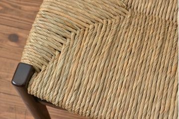 中古 ビンテージ 松本民芸家具 ラッシチェア1脚 定価約74000円(2)(椅子、イス)