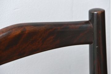 中古 ビンテージ 松本民芸家具 ゴッホ型ラダーバックチェア 定価約86000円(イス、椅子)