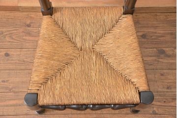 中古 ビンテージ 松本民芸家具 22型ラダーバックチェア 定価約11万円(イス、椅子)
