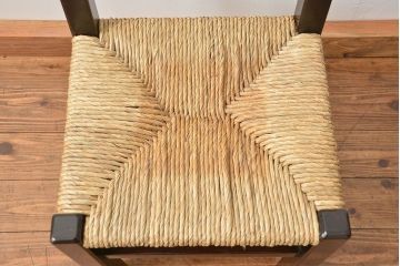 中古 ビンテージ 松本民芸家具 ラッシチェア1脚 (イス、椅子)