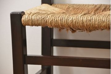 中古 ビンテージ 松本民芸家具 ラッシチェア1脚 (イス、椅子)