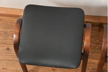 中古 ビンテージ 秋田木工  スタッキングスツール2脚セット(1)(イス、椅子)