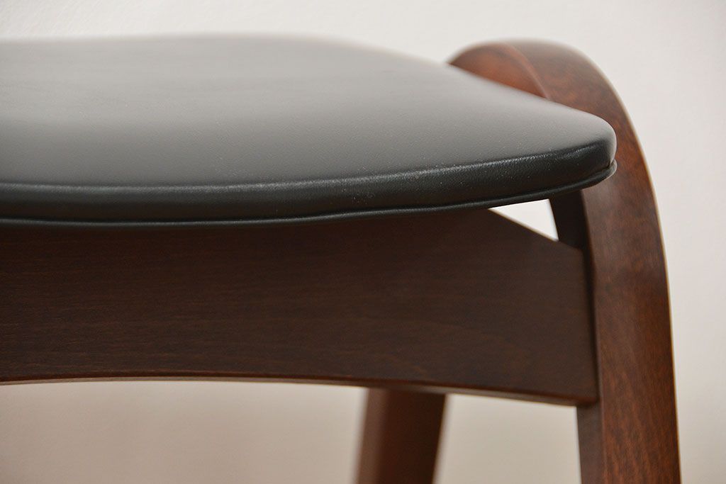 中古 ビンテージ 秋田木工  スタッキングスツール2脚セット(1)(イス、椅子)