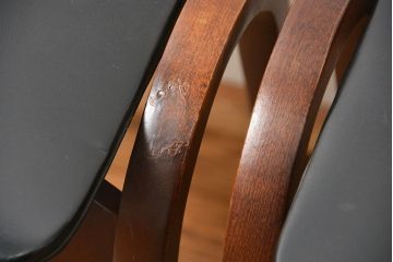 中古 ビンテージ 秋田木工  スタッキングスツール2脚セット(1)(イス、椅子)