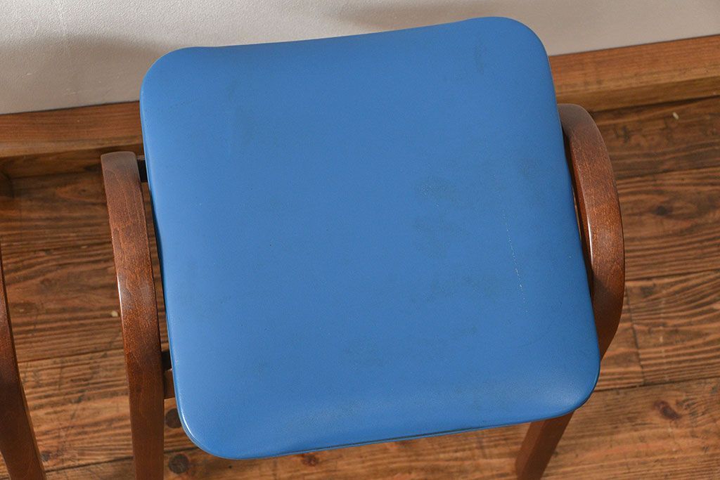 中古 ビンテージ 秋田木工 スタッキングスツール2脚セット(2)(イス、椅子)