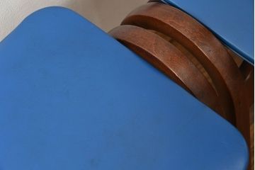 中古 ビンテージ 秋田木工 スタッキングスツール2脚セット(2)(イス、椅子)