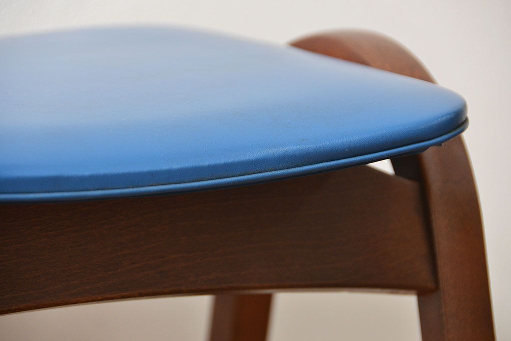 中古 ビンテージ 秋田木工 スタッキングスツール2脚セット(2)(イス、椅子)