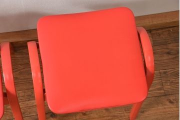 中古 ビンテージ 秋田木工 スタッキングスツール2脚セット(3)(イス、椅子)