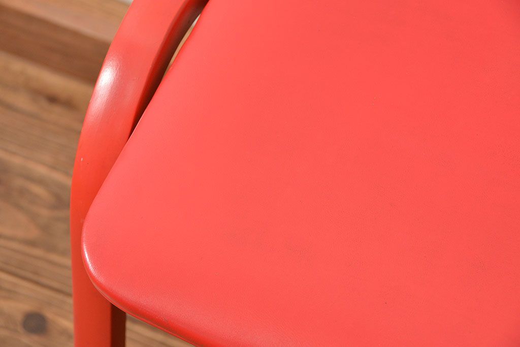 中古 ビンテージ 秋田木工 スタッキングスツール2脚セット(3)(イス、椅子)