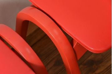 中古 ビンテージ 秋田木工 スタッキングスツール2脚セット(3)(イス、椅子)