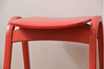 中古 ビンテージ 秋田木工 スタッキングスツール2脚セット(3)(イス、椅子)