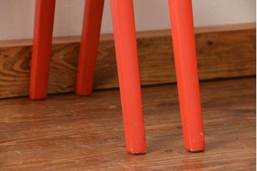 中古 ビンテージ 秋田木工 スタッキングスツール2脚セット(3)(イス、椅子)