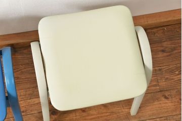 中古 ビンテージ 秋田木工 スタッキングスツール2脚セット(4)(イス、椅子)