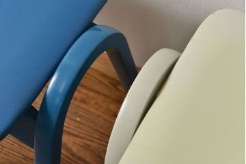 中古 ビンテージ 秋田木工 スタッキングスツール2脚セット(4)(イス、椅子)