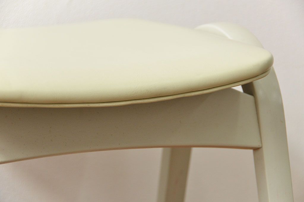 中古 ビンテージ 秋田木工 スタッキングスツール2脚セット(4)(イス、椅子)