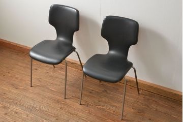 中古 ビンテージ 天童木工 チェア2脚セット(椅子、イス)