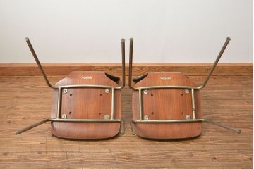 中古 ビンテージ 天童木工 チェア2脚セット(椅子、イス)