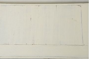 アンティーク家具　アンティークペイント仕上げ ダイヤガラスキャビネット(食器棚、カップボード)