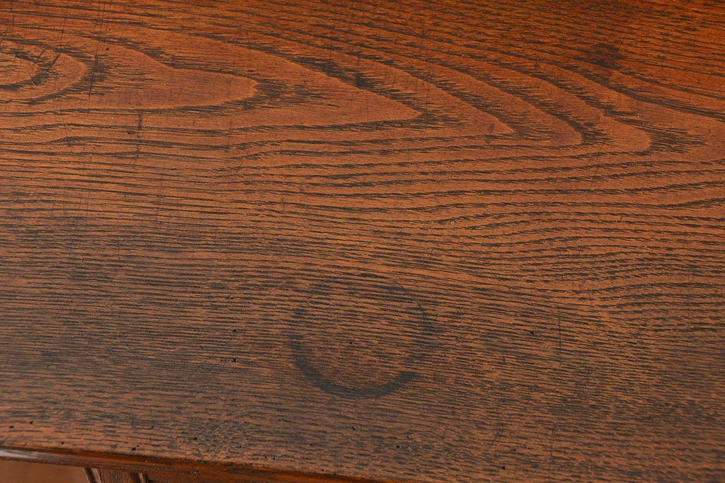 アンティーク家具　アンティーク 上質なタモ材ブックケース(収納棚、本箱)