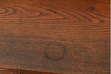 アンティーク家具　アンティーク 上質なタモ材ブックケース(収納棚、本箱)