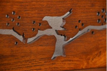 アンティーク家具　アンティーク 上質なタモ材ブックケース(収納棚、本箱)