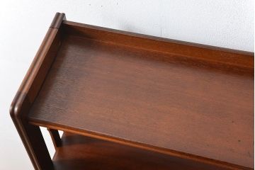 ヴィンテージ家具　昭和レトロ かわいいデザインのビンテージ本棚(ブックシェルフ、飾り棚)