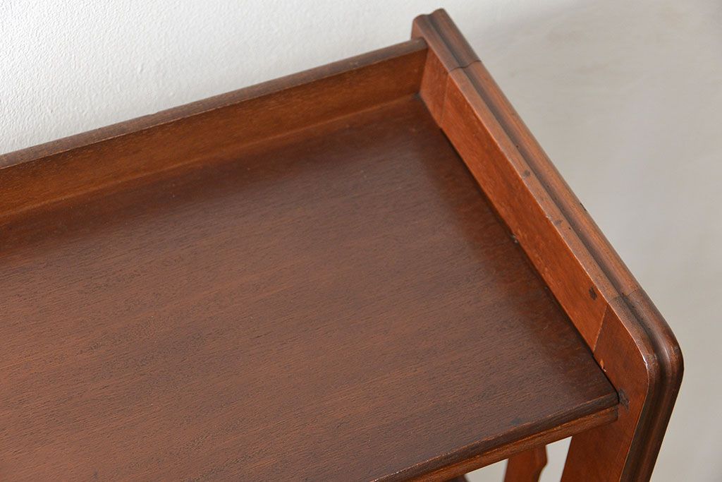 ヴィンテージ家具　昭和レトロ かわいいデザインのビンテージ本棚(ブックシェルフ、飾り棚)