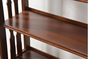 ヴィンテージ家具　昭和レトロ かわいいデザインのビンテージ本棚(ブックシェルフ、飾り棚)