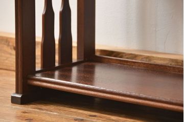 ヴィンテージ家具　昭和レトロ かわいいデザインのビンテージ本棚(ブックシェルフ、飾り棚)