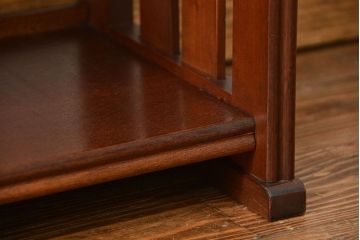 ヴィンテージ家具　昭和レトロ かわいいデザインのビンテージ本棚(ブックシェルフ、飾り棚)