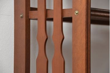 ヴィンテージ家具　昭和レトロ かわいいデザインのビンテージ本棚(ブックシェルフ、飾り棚)